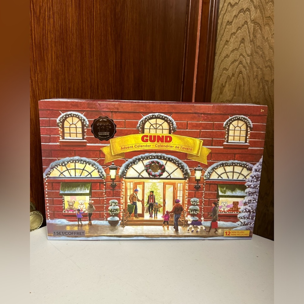 GUND 12-Day Holiday Advent Calendar empty storage box